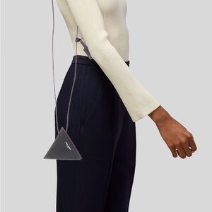 Yves Saint Laurent Black Triangle Crossbody Bag